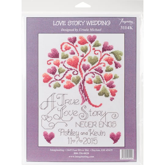 Imaginating Love Story Counted Cross Stitch Kit